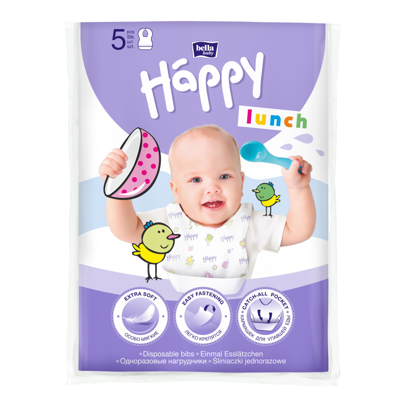 BBHAPPY Bavoirs jetables sachet A5