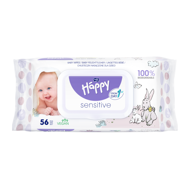 BBHAPPY Lingettes sensitive sachet...