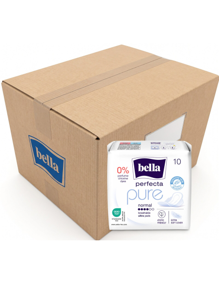 Serviettes hygiéniques utra minces BELLA PERFECTA PURE NORMAL A10
