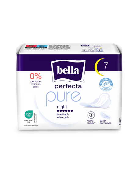 Serviettes hygiéniques utra minces BELLA PERFECTA PURE NIGHT A14