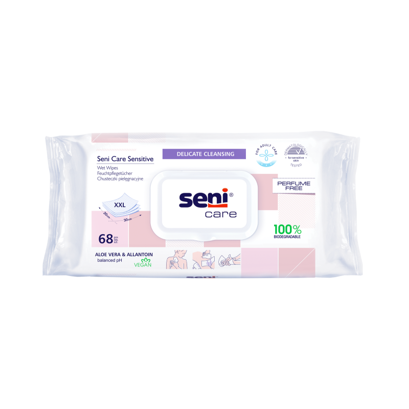 Lingettes Sensitive, avec fermeture...